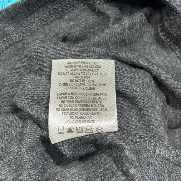 Pine Ridge Panthers Charcoal Hooded Tee with Teal Logo - Picture 8 of 10